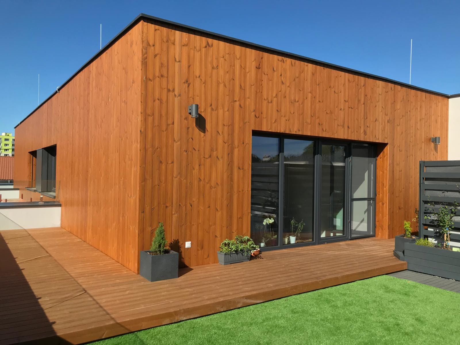 ThermoWood fasáda — tepelne upravené severské drevo